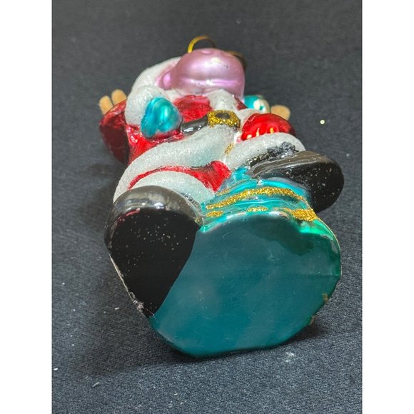 Vintage Best Of Santa Moose Glass Ornament - Picture 10 of 12